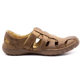 Polbut Herren durchbrochene Schuhe 237 für den Sommer braun