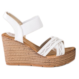 Sea Elves Leichte Sandalen zum Hineinschlüpfen weiß