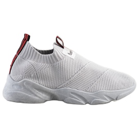 SHELOVET Modische Slip-On-Sneakers grau