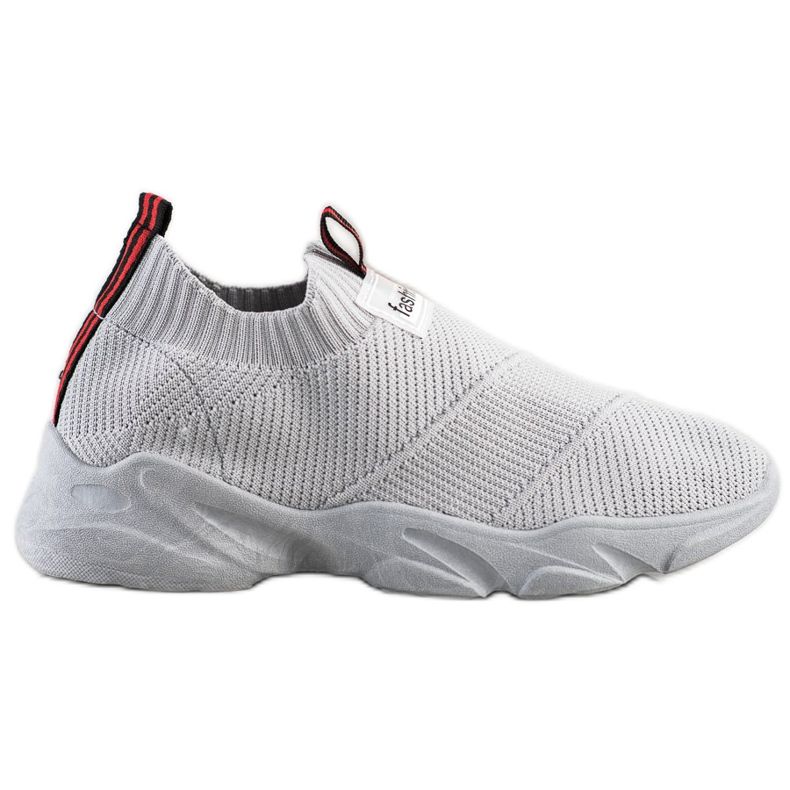 SHELOVET Modische Slip-On-Sneakers grau