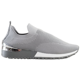 Renda Graue durchbrochene Sneakers