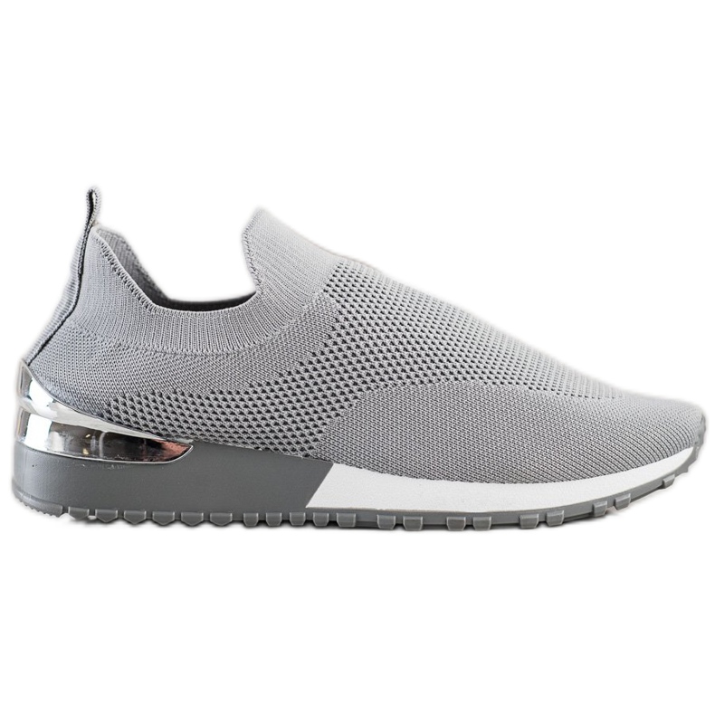 Renda Graue durchbrochene Sneakers