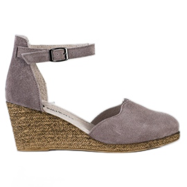 Filippo Keilsandalen aus Leder braun