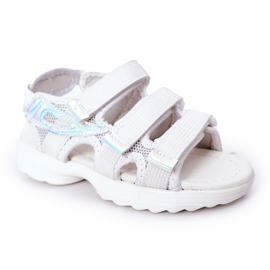 Kinder-Sportsandalen mit Klettverschluss Weiß Flyn