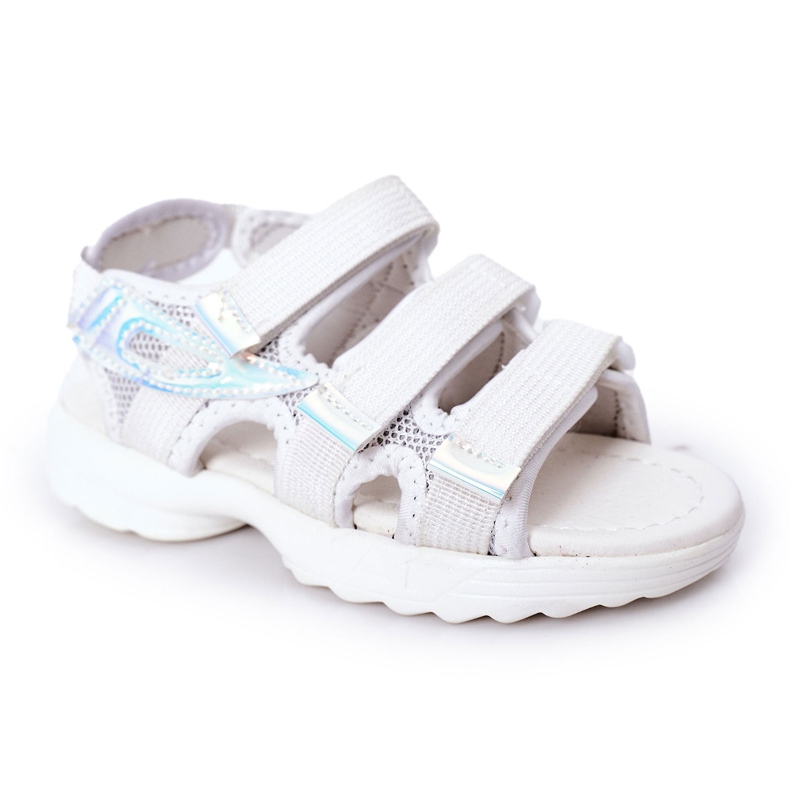 Kinder-Sportsandalen mit Klettverschluss Weiß Flyn
