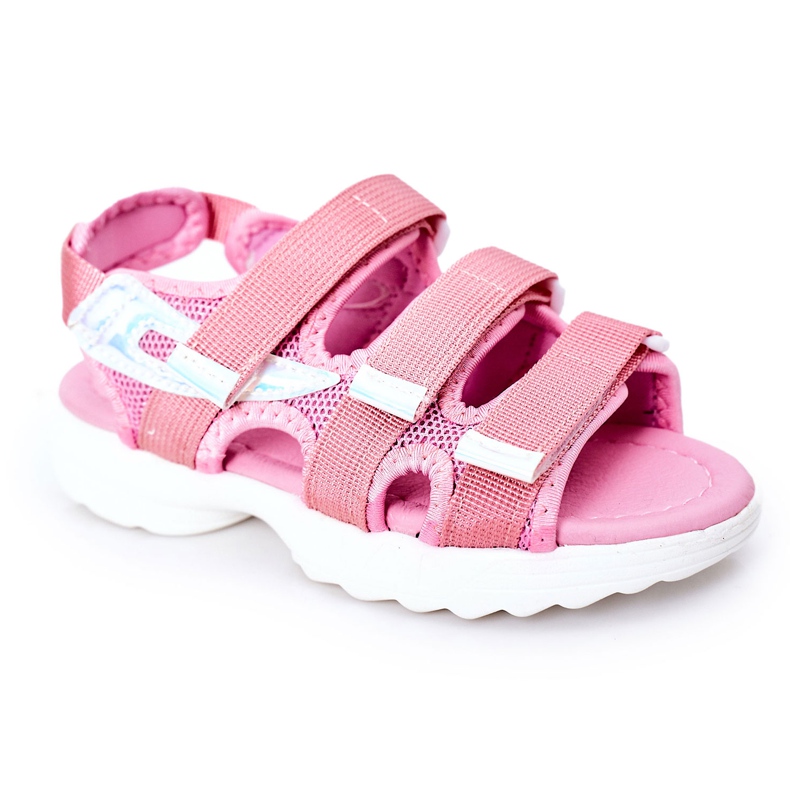 Kinder-Sportsandalen mit Klettverschluss Pink Flyn rosa