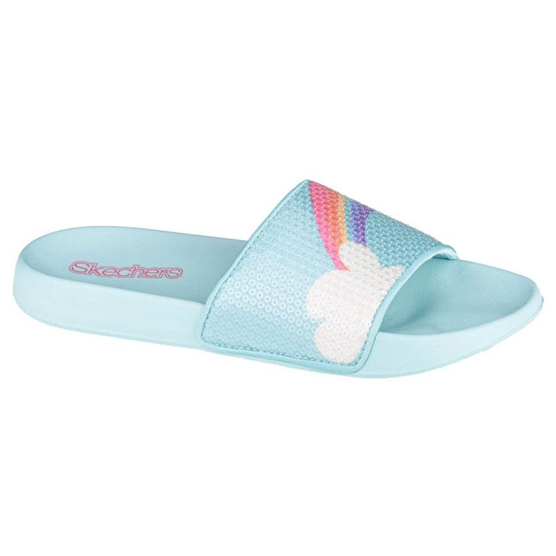 Skechers Sunny Slides-Dreamy Steps Jr 86994L-LBMT blau