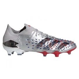 Adidas Predator Freak.1 Low Fg M FY1051 Fußballschuhe grau silber-