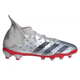 Adidas Predator Freak.3 Mg Jr FY7625 Fußballschuhe grau silber-