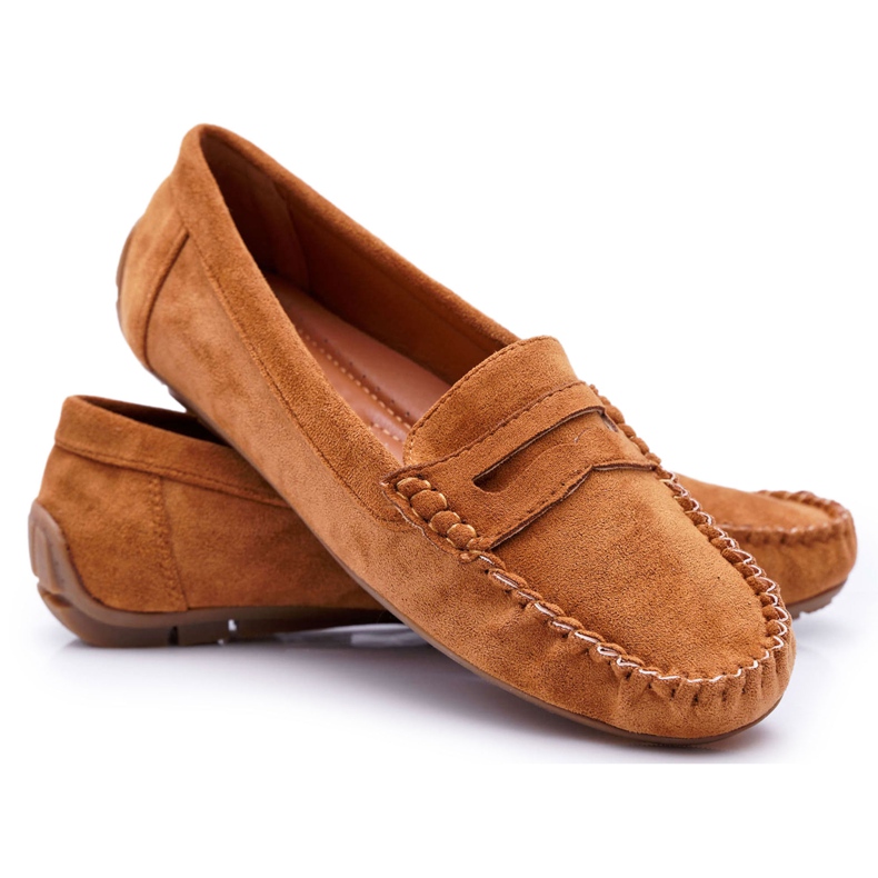 PS1 Damen Loafer Wildleder Bolero Camel braun