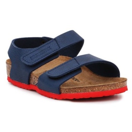 Birkenstock Palu Kinder Logo Bs 1019073 schwarz marineblau