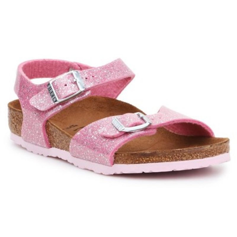 Birkenstock Rio Plain Jr 1018991 Sandalen schwarz rosa