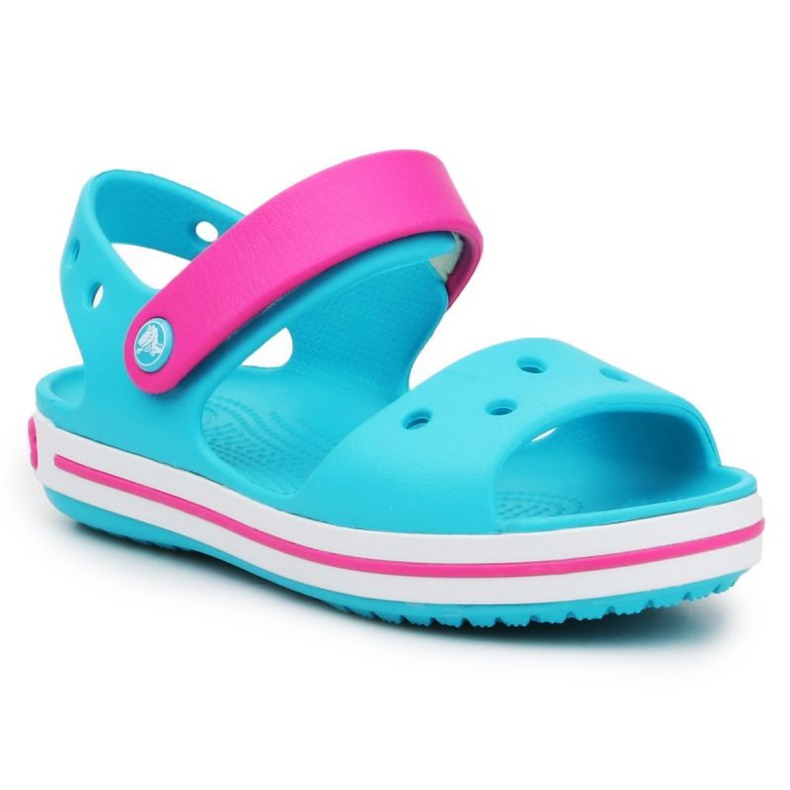 Crocs Crocband Sandale Kinder 12856-4SL blau rosa