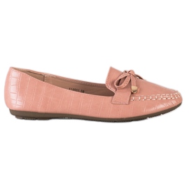 Kayla Lässige Loafer aus Öko-Leder rosa