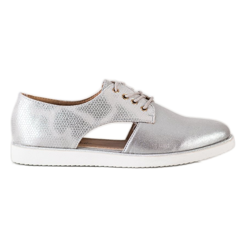 Forever Folie Modische Schuhe mit Cut-Out silber-