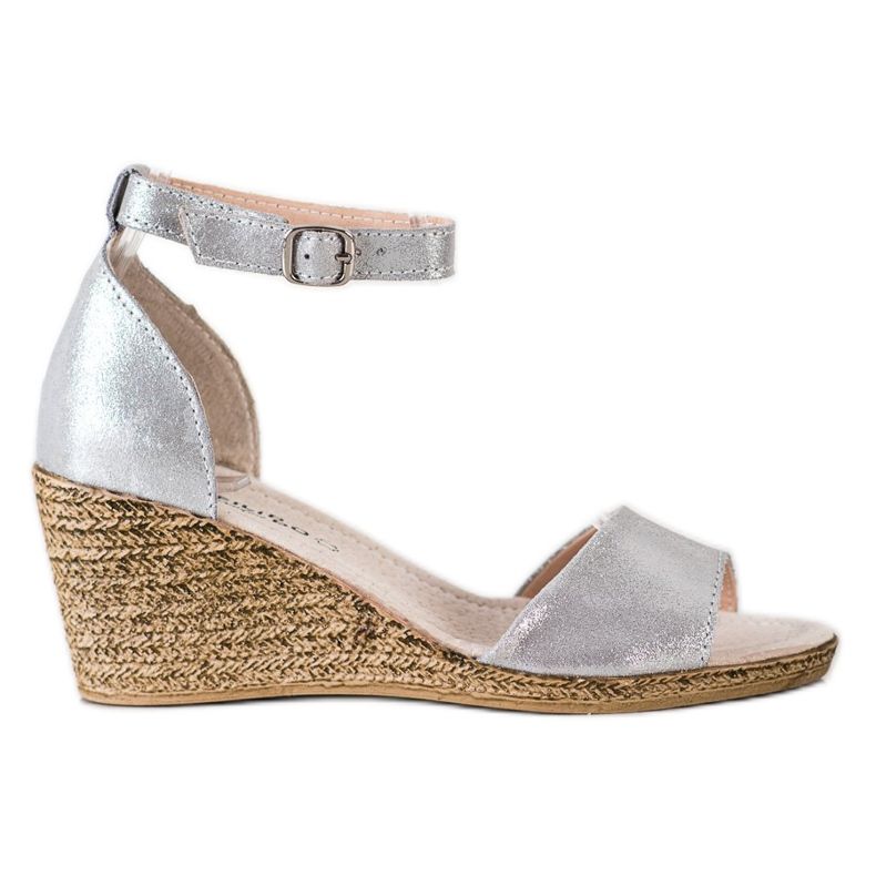 Filippo Silberne Keilpumps silber-