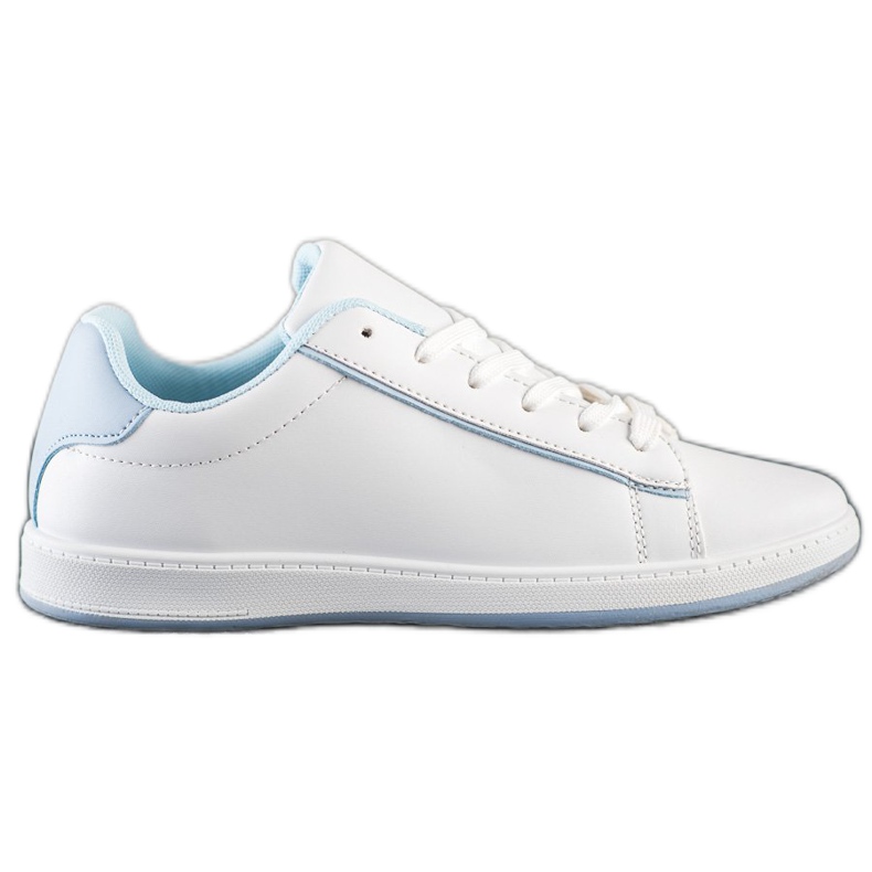 SHELOVET Niedrige Sneakers mit Öko-Leder weiß