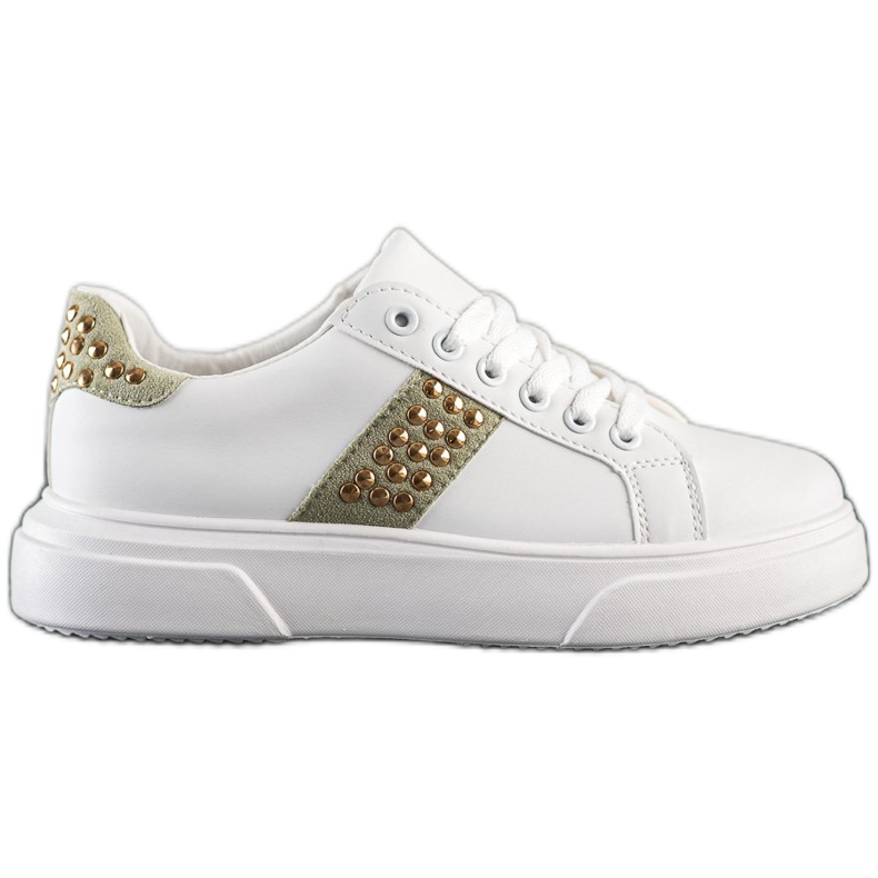 SHELOVET Sneakers mit Ornamenten weiß