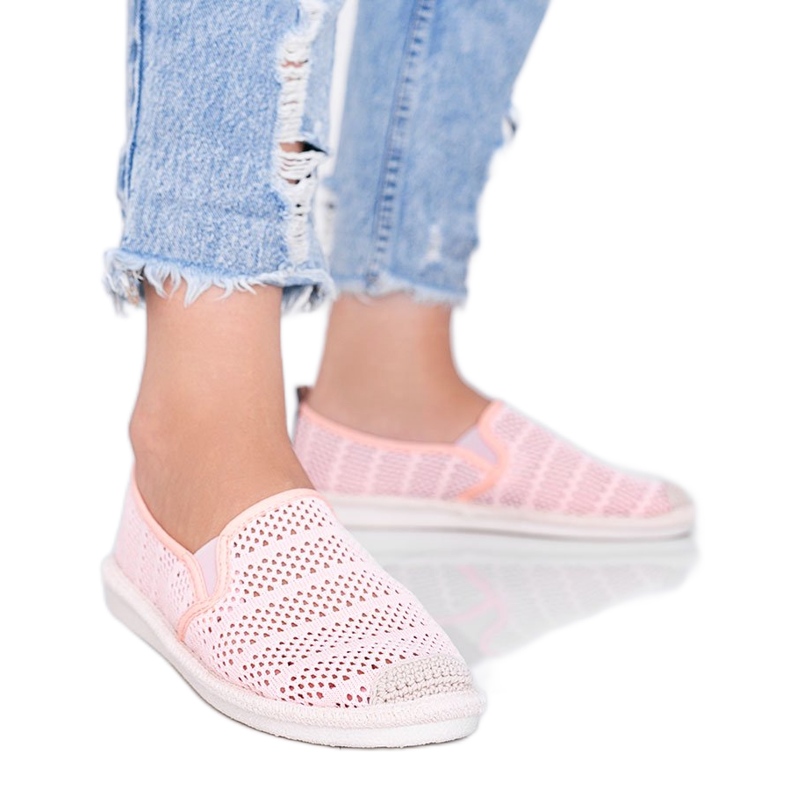 Tropical Sun rosa Spitze Espadrilles grau