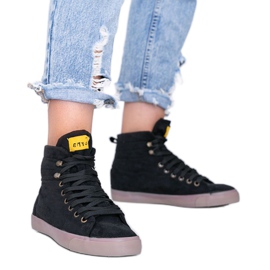 Schwarze knöchelhohe Sneaker von Bujal