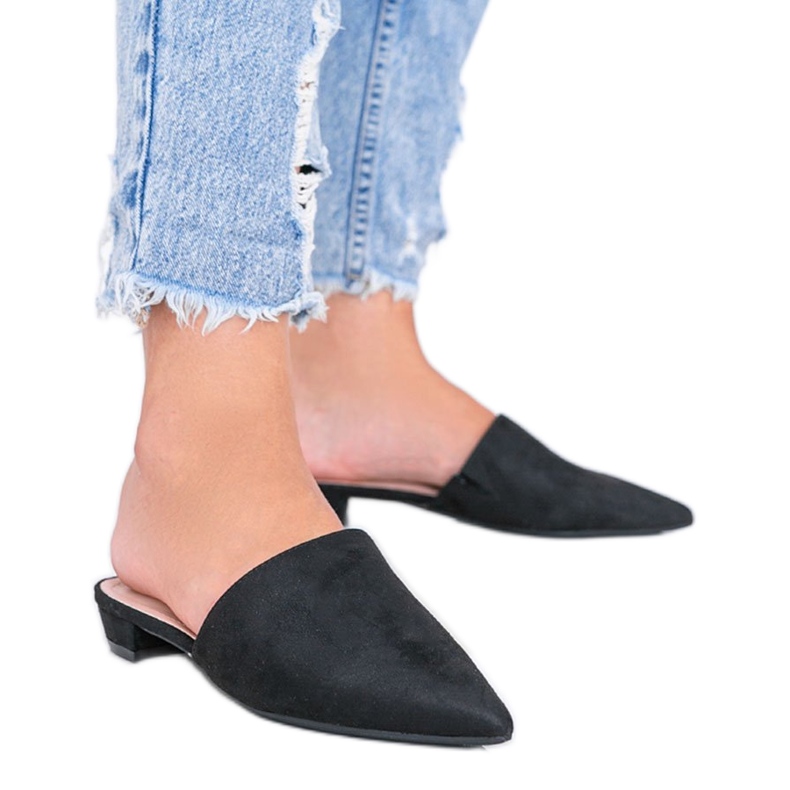 Schwarze Sandalen mit hohen Absätzen von Santiago