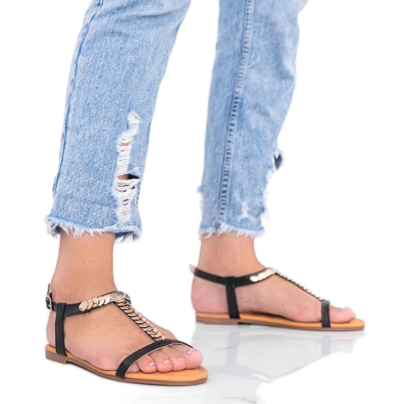 Schwarze Damensandalen von Emmie