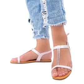 Igi rosa holografische Damensandalen