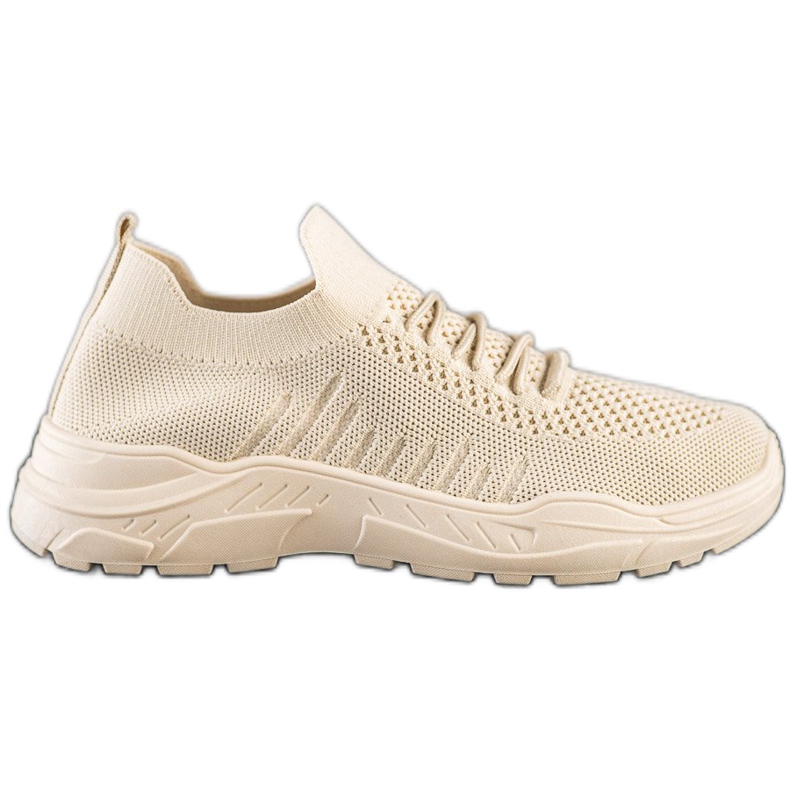 Sweet Shoes Lässige Slip-On-Sneakers beige