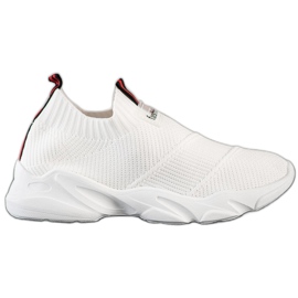 SHELOVET Modische Slip-On-Sneakers weiß