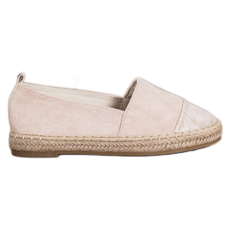 Bestelle Beige Wildleder Espadrilles
