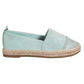 Bestelle Espadrilles aus Wildleder in Mintgrün