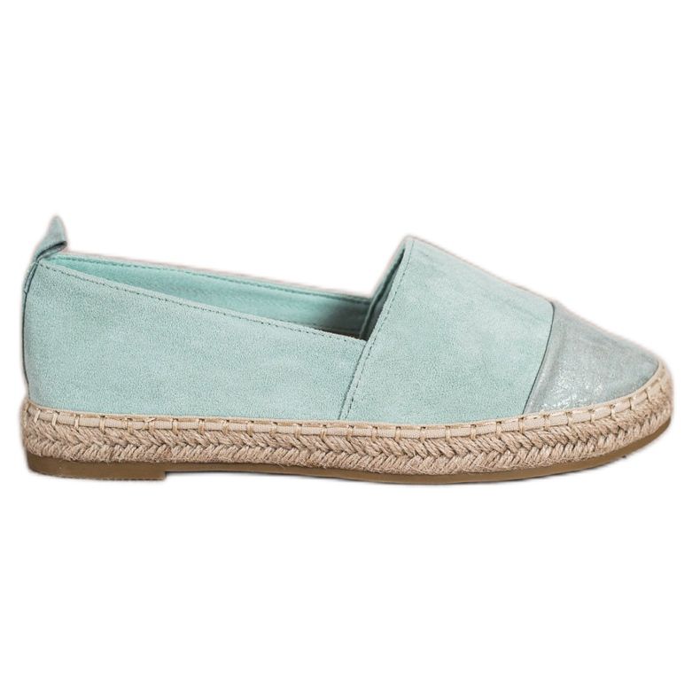 Bestelle Espadrilles aus Wildleder in Mintgrün