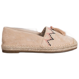 Melisa Espadrilles mit Fransen beige