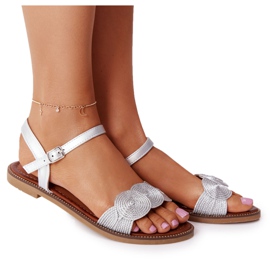 S.Barski Elegante Sandalen S. Barski GD-53 Silber