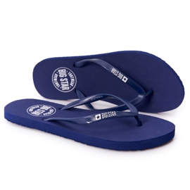 Damen Flip-Flops Big Star FF274A614 Marineblau
