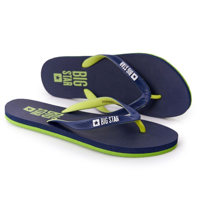 Damen Flip-Flops Big Star FF274A312 Marineblau navy blau grün