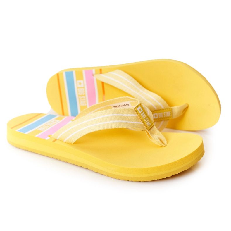 Damen Flip-Flops Big Star HH274A055 Gelb