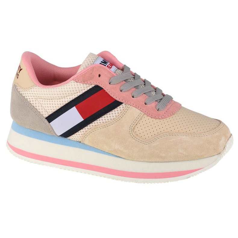Tommy Hilfiger Jeans Flatform Runner W EN0EN01357-AA8 Schuhe beige rosa
