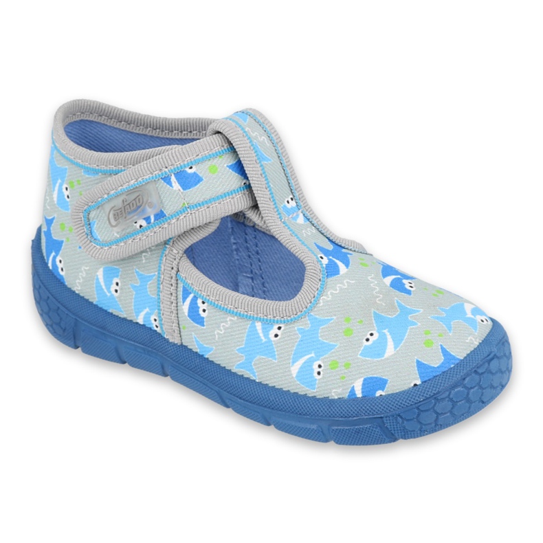 Befado Kinderschuhe 531P091 blau grau