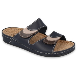 Inblu Hausschuhe Damenschuhe 158D173 marineblau