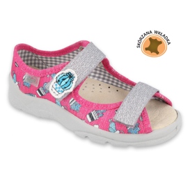 Befado Kinderschuhe 869Y152 rosa grau