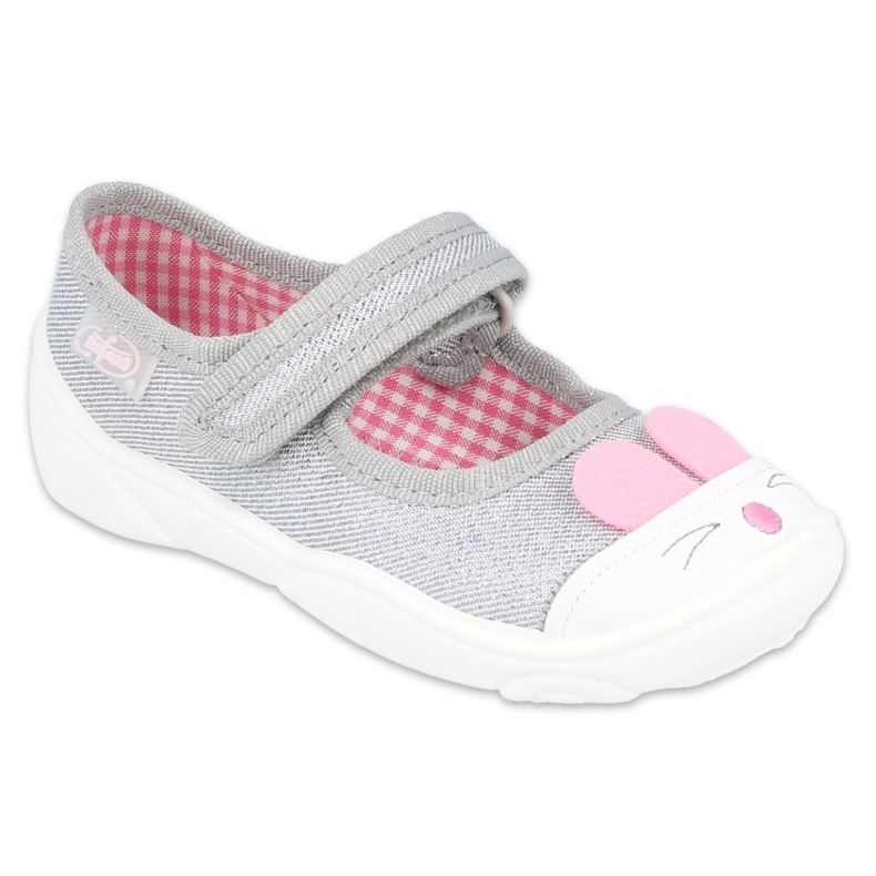 Befado Kinderschuhe 209P033 rosa grau