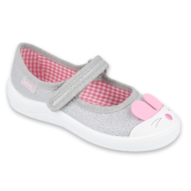 Befado Kinderschuhe 208X046 rosa grau