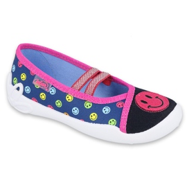 Befado Kinderschuhe 116X292 marineblau rosa