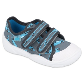 Befado Kinderschuhe 907P132 blau grau