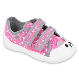 Befado Kinderschuhe 907P131 rosa grau