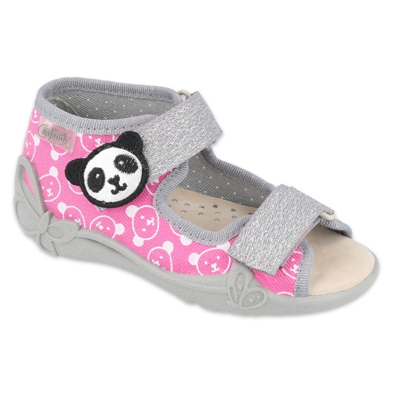 Befado Kinderschuhe 342P030 rosa grau
