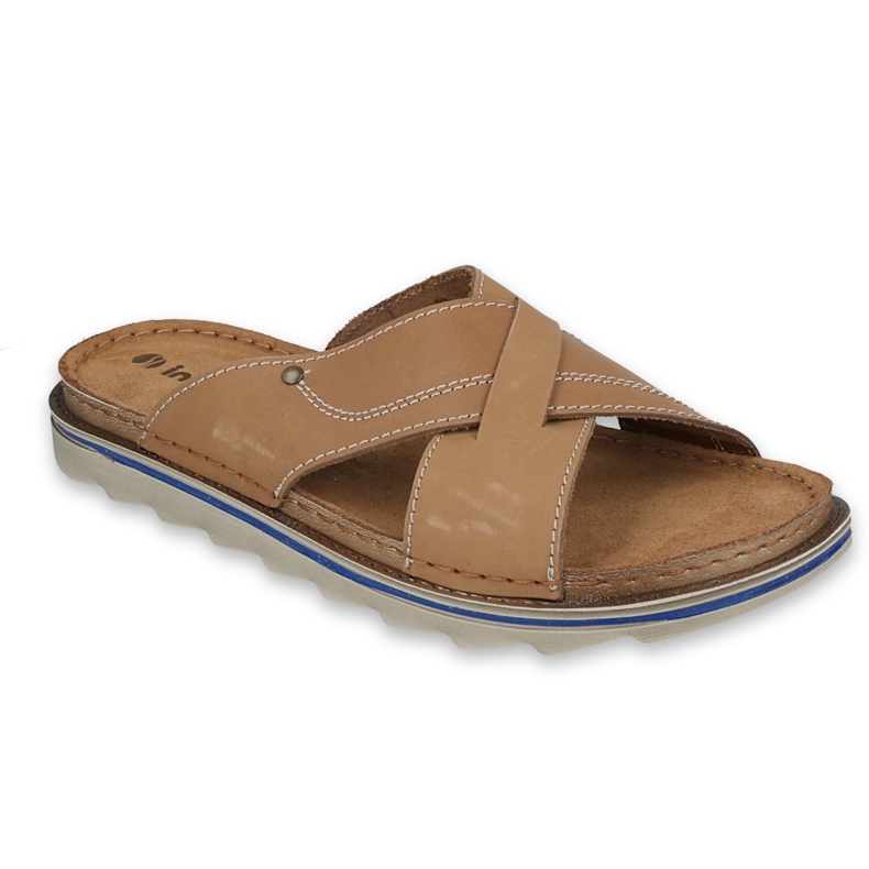 Inblu Hausschuhe Herrenschuhe 158M007 beige