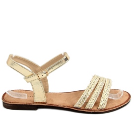 Goldene Damensandalen N-70 Gold