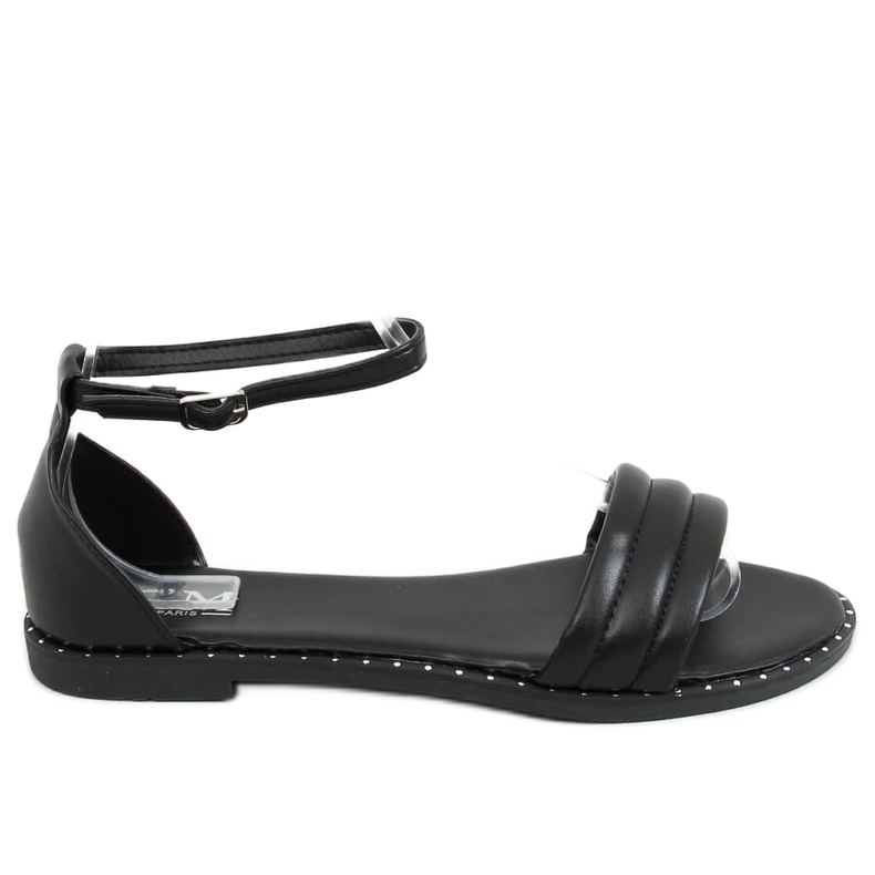 Schwarz 55-93 Schwarze Knöchelsandalen